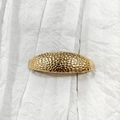 Elegant gold-toned alloy hair clip featuring a textured hammered metal surface finish - 7# Gold (Hammered Arched)