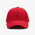 Breathable red sports baseball cap with laser-cut side vents and quick-dry fabric - Adjustable / Orange Red