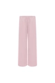 Pantalon de jogging rose à taille basse avec cordon de serrage et coupe large décontractée - S / Rose