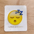 Cute acrylic sleeping emoji accessory with blue Zzz symbols for DIY crafts - Sleeping / Brooch Style