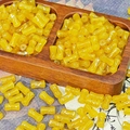 Translucent yellow bamboo-shaped glass bead with silver leaf texture for DIY jewelry - Yellow Jade (Brushed 6x12mm)