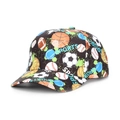 Casquette de baseball noire pour enfants avec imprimés numériques multisports - Ballons de Sport Noirs