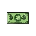 Divertido broche de esmalte de billete verde con diseño de concha de dibujos animados - Estilo de Concha Verde (QHXZ1566)