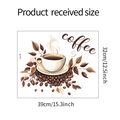 Dettaglio adesivo murale tazza da caffè con dimensioni 32cm x 39cm per decorazione - 32*39CM