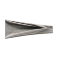 Detailed macro view of soft grey knitted wide yoga headband showing texture and fabric thickness - Silver Gray