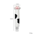 White silicone cat paw magnet wand for cat eye nail art with dimensions and weight - Cat Claw Handle White Magnet