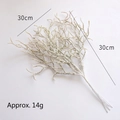 Artificial white flocked cedar branch 30x30cm for Christmas DIY decor and wreaths - Coral Branch