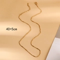 Detail of 40+5cm gold plated 3:1 bead and bar link chain for DIY necklace jewelry - Bamboo Chain (40+5cm) / Gold