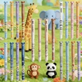 Cartoon animal erasable gel pens in assorted pastel colors with silicone eraser tip - Happy Zoo Style Combo Set / Black Ink