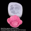 Spiral swirl pastry silicone mold for DIY candle making and pastry crafts with size specs - 4# Cream / Clear