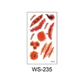 Waterproof Halloween temporary tattoo sticker with realistic scars and blood wounds WS-235 - Flesh Bug (WS235)