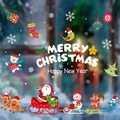 Christmas static window stickers with Santa, reindeer and snowman for festive glass decor - HYC-91 Cartoon Animal Collection