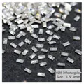 Rectangle 1.5x3mm clear white zircon crystal for nail art and jewelry decoration - White Rectangle (H195-3#)
