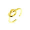 Bague de pied noeud doré en argent 925 avec design ouvert ajustable pour femmes élégantes - Style Nœud - Or