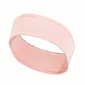 Close-up of pink elastic knitted sports headband texture and soft breathable material - 2#
