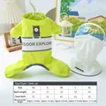 Tabella taglie per impermeabile giallo per cani con strisce riflettenti e cappuccio - XS / Verde Erba