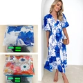 S / Blue White Print