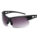 Outdoor cycling sports sunglasses with black frame and gradient purple polarized lenses - Gradient Grey