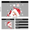 Cartoon Santa Claus Christmas window static sticker with Hi speech bubble 40x65cm - Santa Claus & Snowflakes (40*65cm)