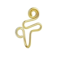 Minimalist gold plated stainless steel spiral fake nose ring with non-piercing clip design - Style 5 Gold