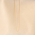 Minimalist golden O-chain necklace with delicate polished links for DIY jewelry sets - O-shaped Chain 1.5mm45 5cm