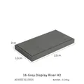 Gray microfiber jewelry display pedestal riser 22x12x2cm for showcase arrangement - Grey Riser Board (Medium)