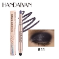 Double-ended eyeshadow stick in pearly dark purple shade #11 with sponge brush - Size 11