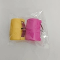 Set of 2 plastic egg shell openers in pink and yellow colors for kitchen use - 2pcs Pack/Bagged / Yellow+Pink