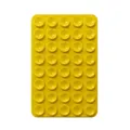 Yellow rectangular silicone suction cup mat for non-slip mobile phone case mounting - Double-Sided Style (80-Suction Cup) / Yellow