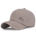 Gorra de béisbol de cuadros caqui para hombre con logo PENGTU OUTDOOR bordado - Ajustable / Beige