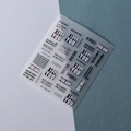 Detail of 5D embossed nail art sticker 5D FEB-357 with I LOVE YOU and AMEN quotes - Inspirational Quotes Style (FEB-357)