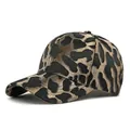 Fashionable baseball cap featuring a striking black and gold leopard print jacquard fabric - Adjustable / Black