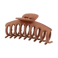 Matte brown 11cm dragon bone hair claw clip made of durable PS plastic material - 11cm / Matte Rust Red / Bulk Packaging