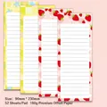 Set of 4 cartoon spiral notebooks A4 A5 featuring strawberry and star patterns - Cartoon Series (4 Pack)