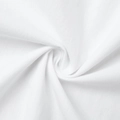 Close-up of soft white cotton fabric texture with loose weave and elegant drape detail - S / White