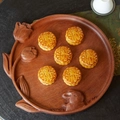 Solid Wood Rabbit Plate 30*30*2.5cm