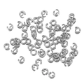 Silver stainless steel open jump rings for DIY jewelry making and bracelet repairs - 0.4x4mm / Steel
