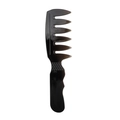 Classic black wide-tooth comb for men hair styling with non-slip handle grip - Non-Slip Handle Wide Tooth Comb (NO.9)