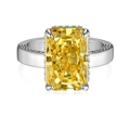 US 5 / Silver/Yellow Zirconia (Rectangle)