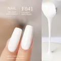 Vernis à ongles gel F041 blanc lait de coco aux finitions mates et brillantes chic - F041 Blanc Lait de Coco