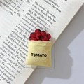 3D realistic tomato bag fridge magnet in yellow and red finish, size 5.7x4cm - Tomato in Bag
