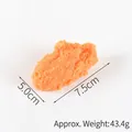 Realistic PVC fried chicken nugget model, 7.5cm gold-colored artificial food prop - Realistic Chicken Wing without Keyring