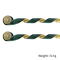 Dark green velvet ribbon with gold satin back for Christmas gift box wrapping - 5m Green Velvet Ribbon