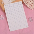 Self-adhesive white half-round pearl stickers for elegant facial makeup and body art decoration - Pearl Mixed Sizes