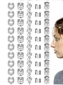 50-piece silver metal hair braid rings set with 5 unique styles for hair styling accessories - 50 Pieces / Silver Gray