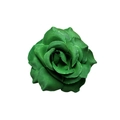 Realistic green artificial rose hair clip made of high-quality fabric for weddings - 8cm #7 Green