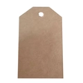 Rectangular kraft paper gift tags with pre-punched holes for Christmas packaging - Kraft Paper Tag Solid Color