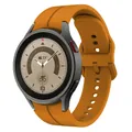 Correa de silicona naranja para Samsung Galaxy Watch con caja robusta gris titanio - watch5/5Pro / Amarillo Oficial