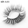 6D-A11 voluminous multi-layered false eyelashes with 3D wispy Russian curl design - Multi-layered 3D Thick Style(6D-A11)