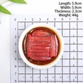 Resin food magnet showing braised pork in a white bowl, size 5.9x5.9cm and 44g weight - Braised Pork With Preserved Vegetables (Without Magnet)